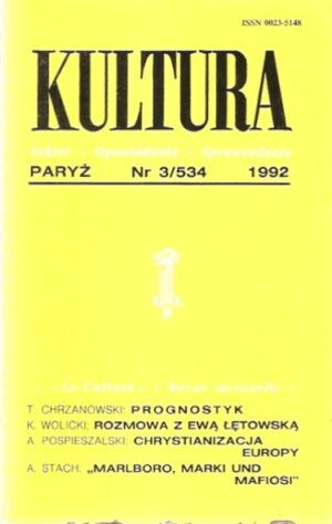 Kultura - Paryż nr 3/534 - 1992