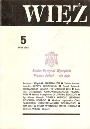 Więź - Maj 1981  5(277)