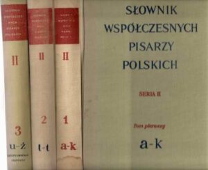 Słownik współczesnych pisarzy polskich (trzy tomy)