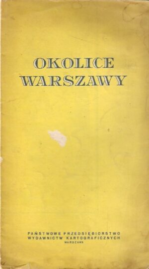 Okolice Warszawy. Mapa.
