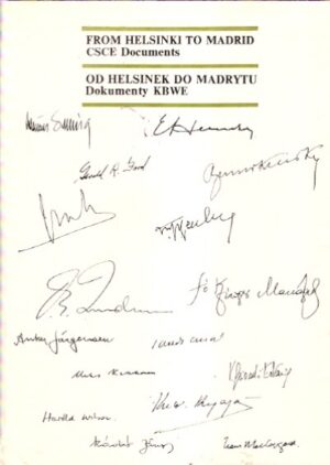 Od Helsinek do Madrytu, Dokumenty KBWE