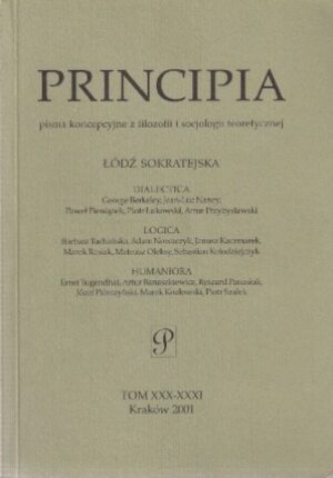 Principia - pisma koncepcyjne z filozofii i socjologii teoretycznej (Tom XXX-XXXI)