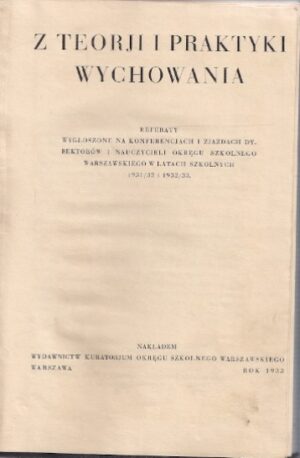 Z teorji i praktyki wychowania