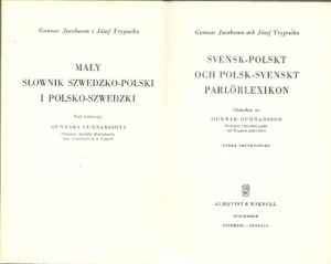 Mały słownik szwedzko-polski i polsko-szwedzki.