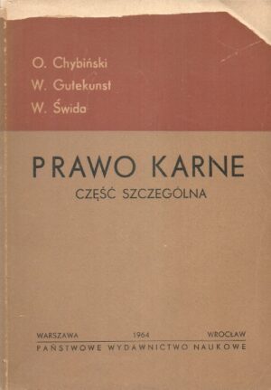 Prawo karne. Część szczególna.