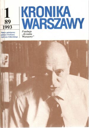 Kronika Warszawy 1/89 1993