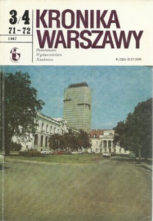 Kronika Warszawy 3-4/71-72 1987