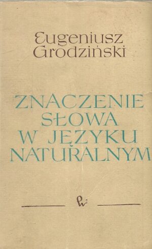 Znaczenie słowa w języku naturalnym
