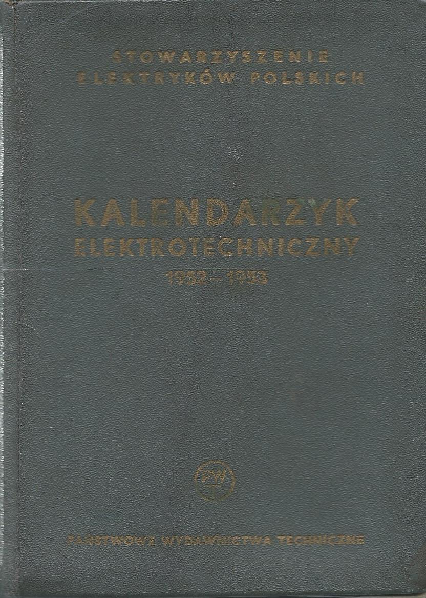 Kalendarzyk elektrotechniczny 1952-1953