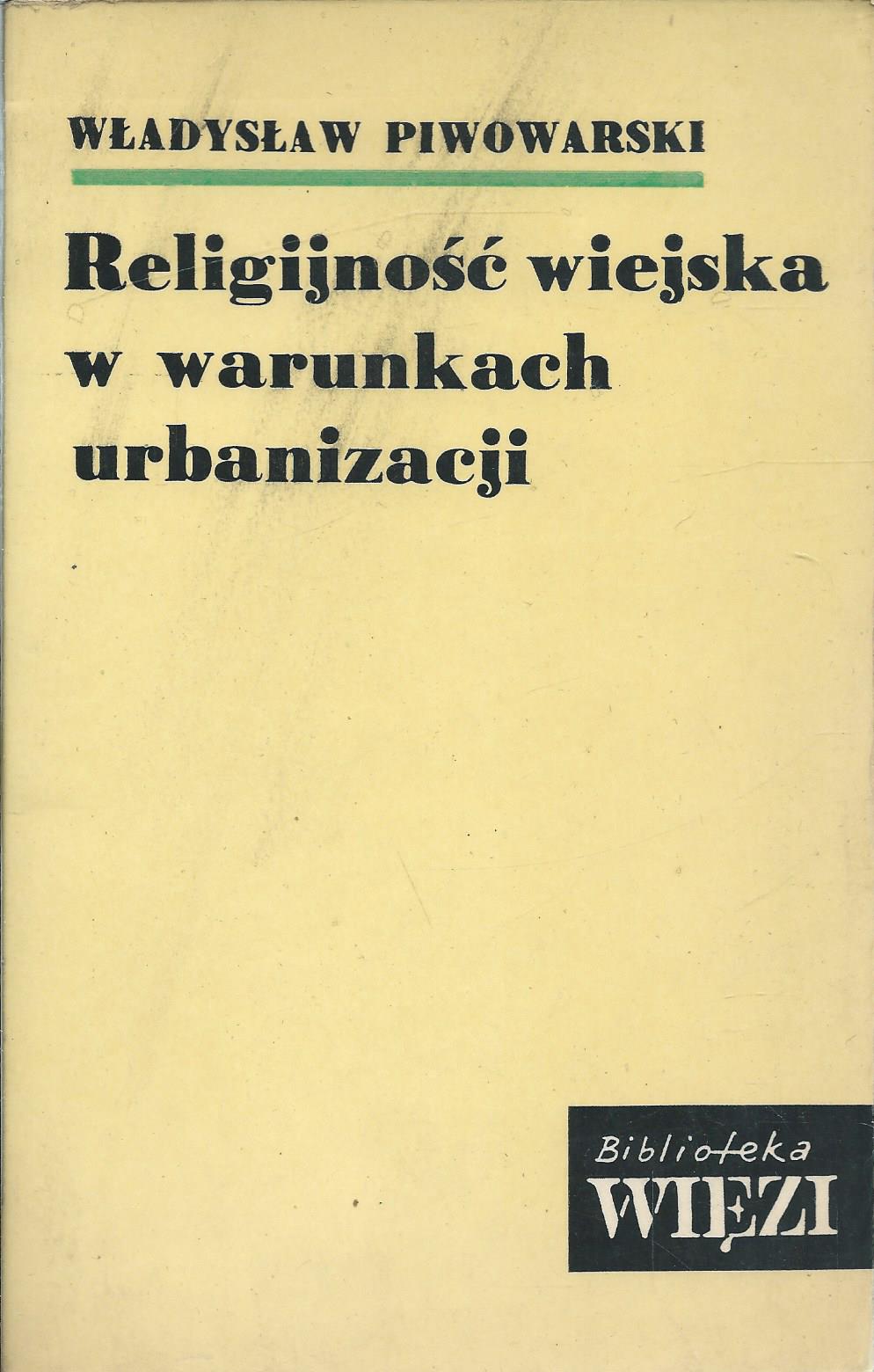 Religijność wiejska w warunkach urbanizacji